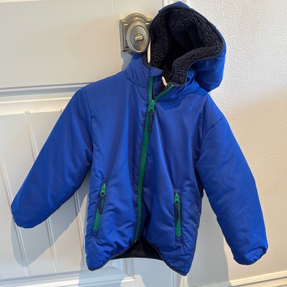 Fleece lined mini Boden kids jacket size 4-5 years
